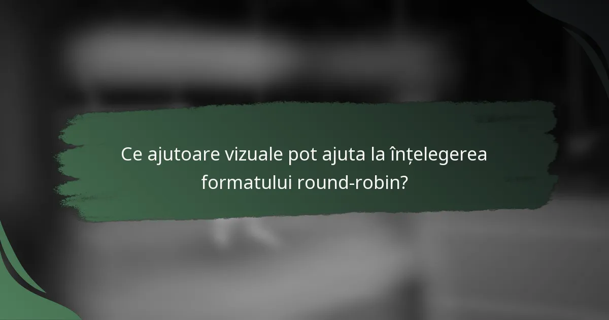 Ce ajutoare vizuale pot ajuta la înțelegerea formatului round-robin?